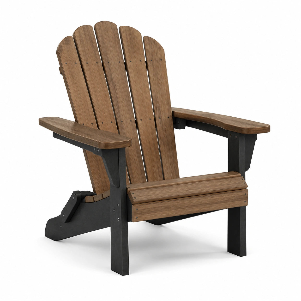 Adirondack-Stuhl aus Holz und Metall