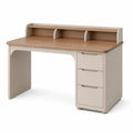Schreibtisch mit MDF und Holzfurnier, Beige, 120x60x75 cm
