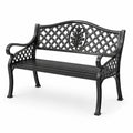 Gartenbank Gusseisen 120cm Schwarz