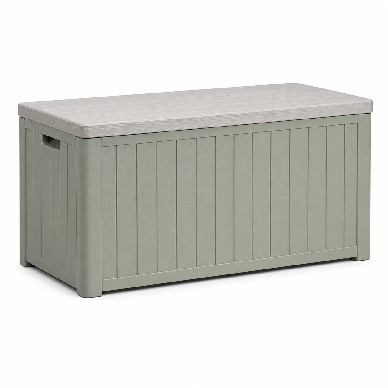 Kunststoff-Gartenbox 120x60x50cm Grau-Grün